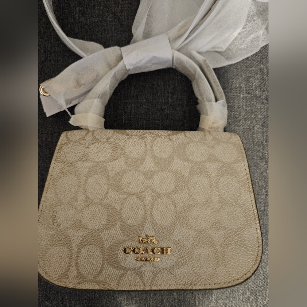 Coach Lysa Top Handle Bag - Champagne - Picture 4 of 10